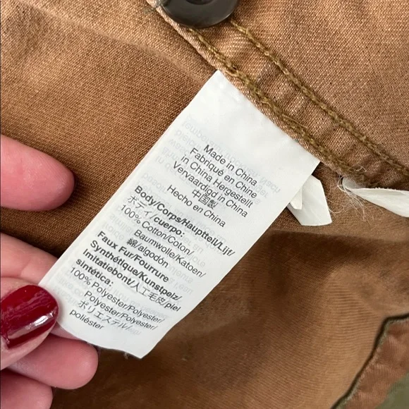 Madewell Northward Cropped Army Jacket in Cottontail Camo: Sherpa Edition - Picture 11 of 12